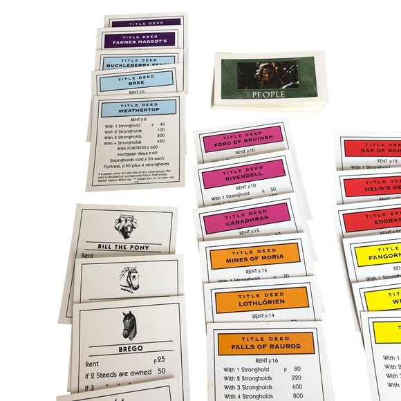 Monopoly Lord of the Rings Trilogy Edition Replacement Board Game Parts Pieces - Picture 4 of 8